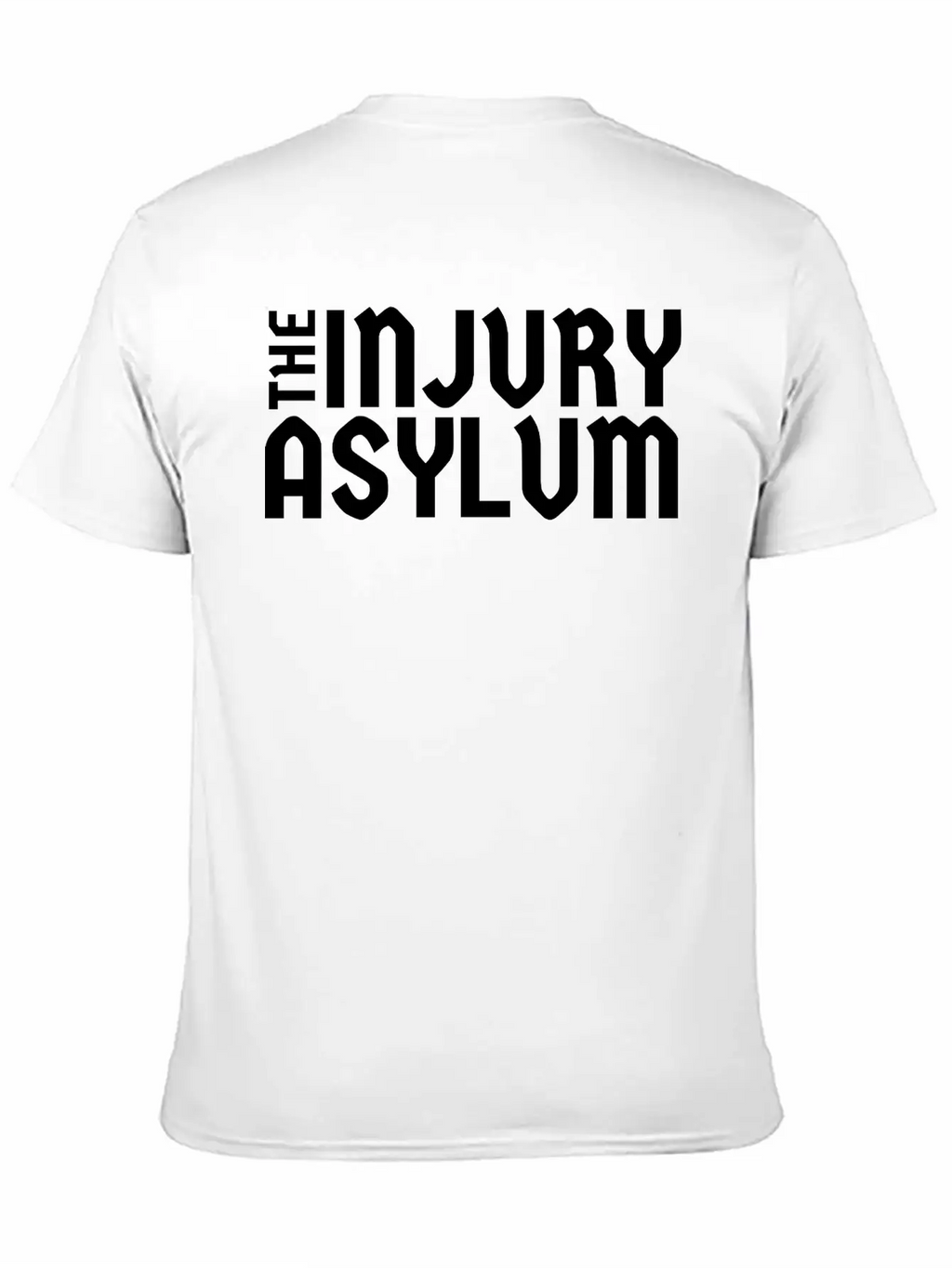 The Injury Asylum Classic Black Timeless Short Sleeve Tee – Comfy And Minimalist Design