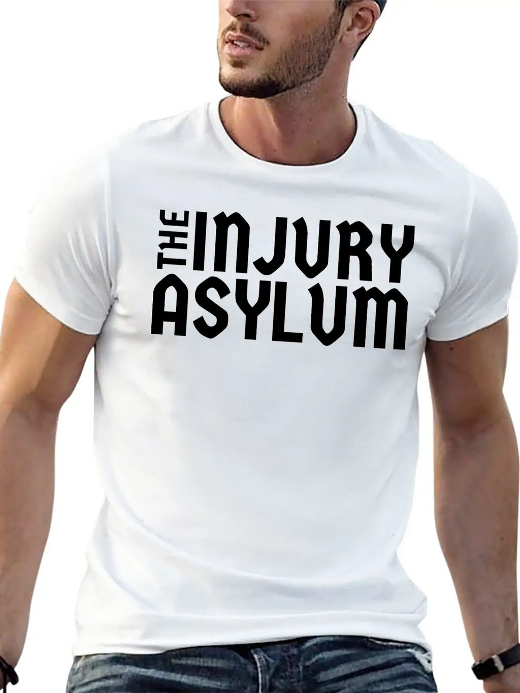 The Injury Asylum Classic Black Timeless Short Sleeve Tee – Comfy And Minimalist Design