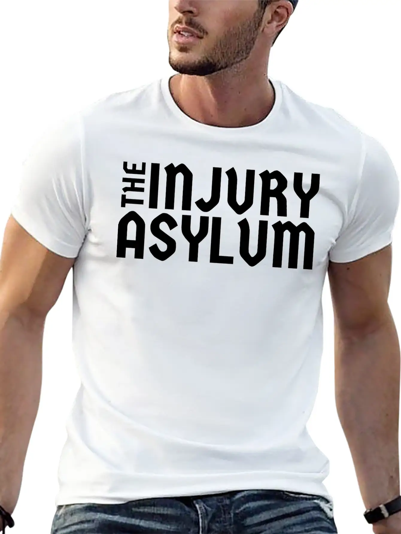 The Injury Asylum Classic Black Timeless Short Sleeve Tee – Comfy And Minimalist Design