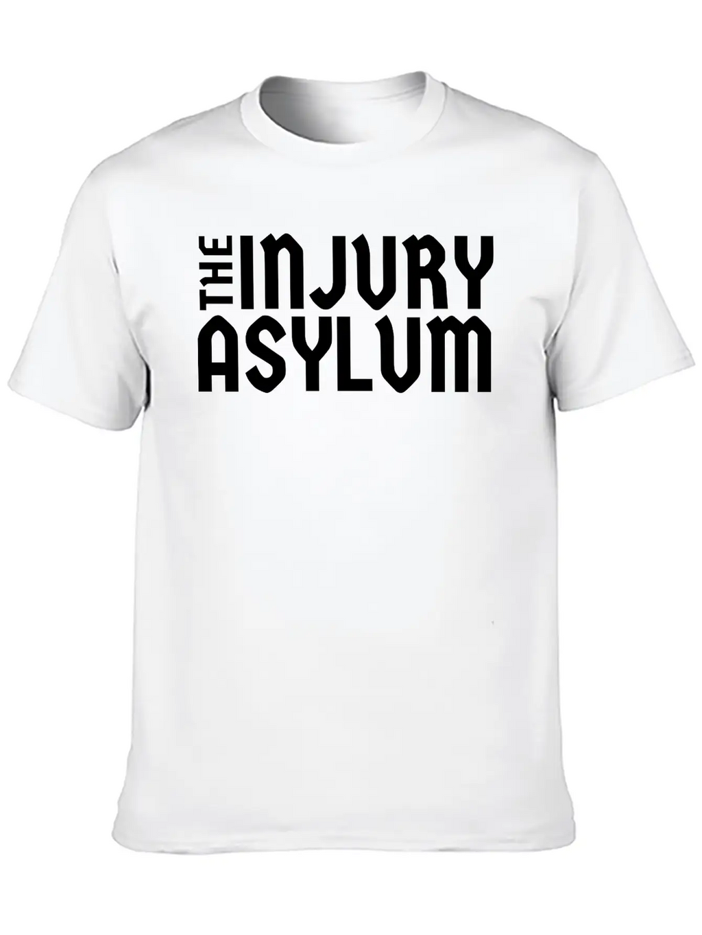 The Injury Asylum Classic Black Timeless Short Sleeve Tee – Comfy And Minimalist Design