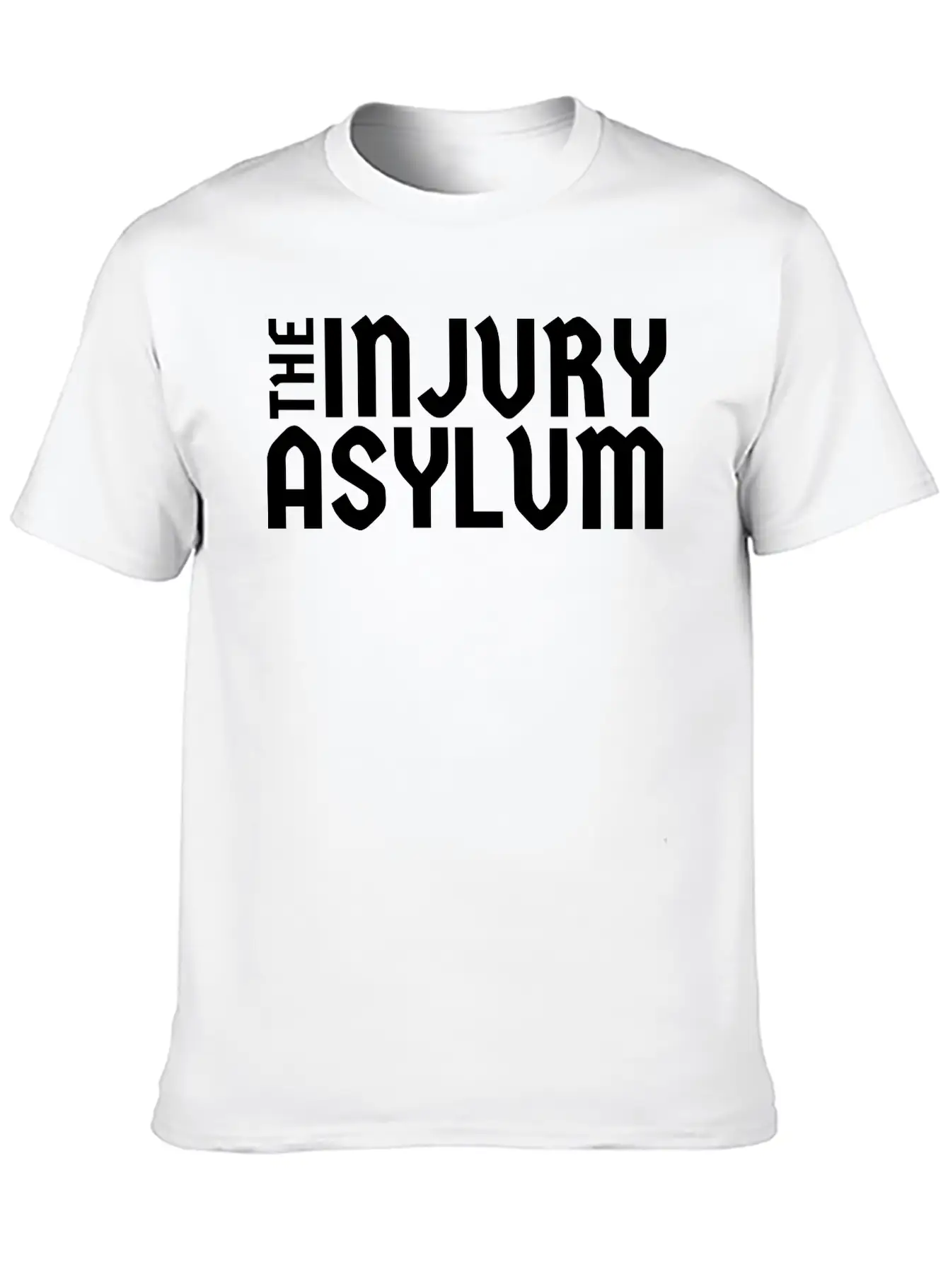 The Injury Asylum Classic Black Timeless Short Sleeve Tee – Comfy And Minimalist Design