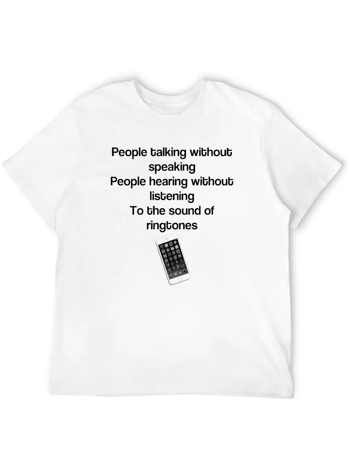 To The Sound Of Ringtones Classic Fit Graphic Tee For Daily Comfort – Unisex Cotton Shirt