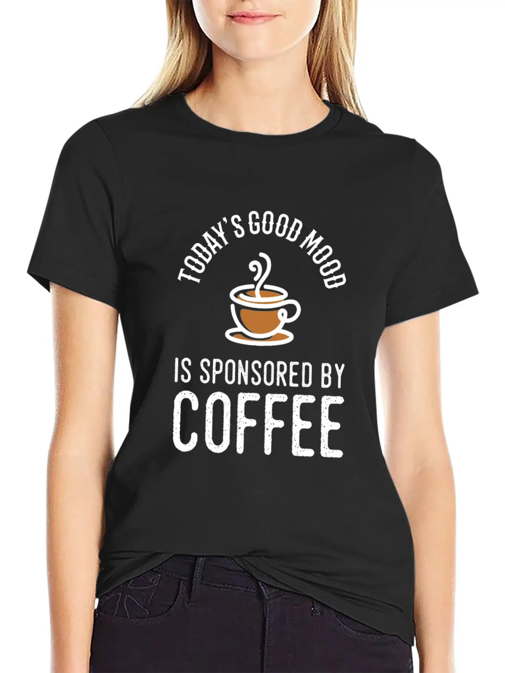 Todays Good Mood Is Sponsored By Coffee Modern Fit Casual T-Shirt – Clean And Versatile Design