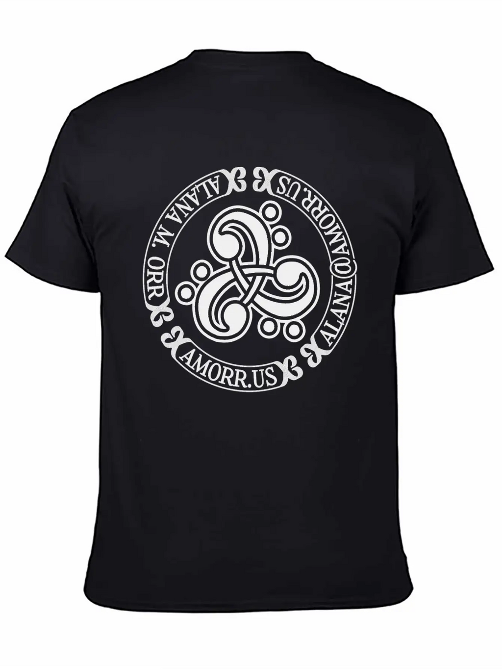 Triple Bass Clef Celtic Knot Logo Alana Orr AMORR Timeless Short Sleeve Tee – Comfy And Minimalist Design