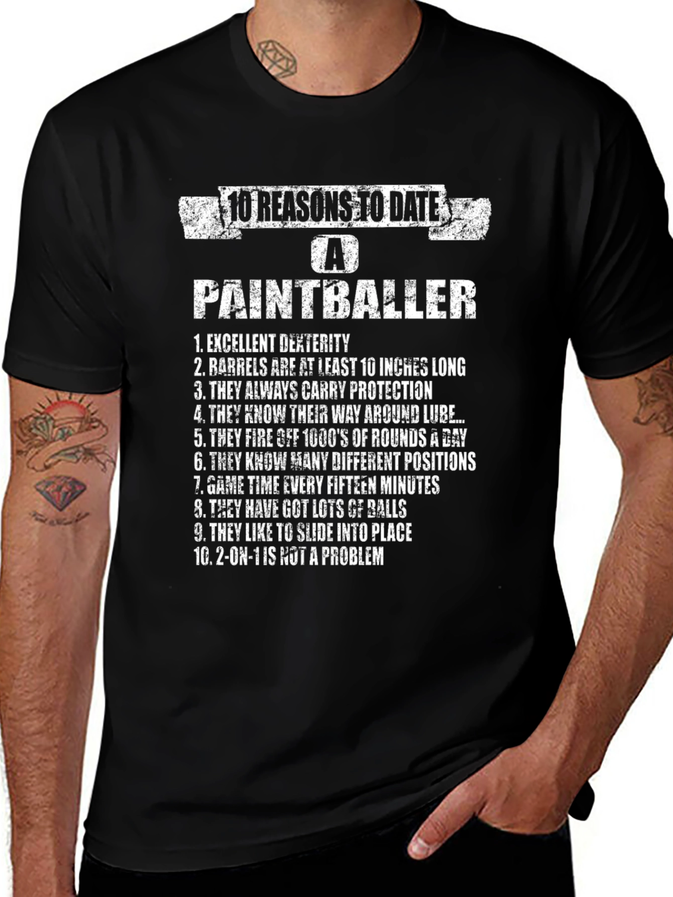 10 Reasons to Date a Paintballer Graphic Tee