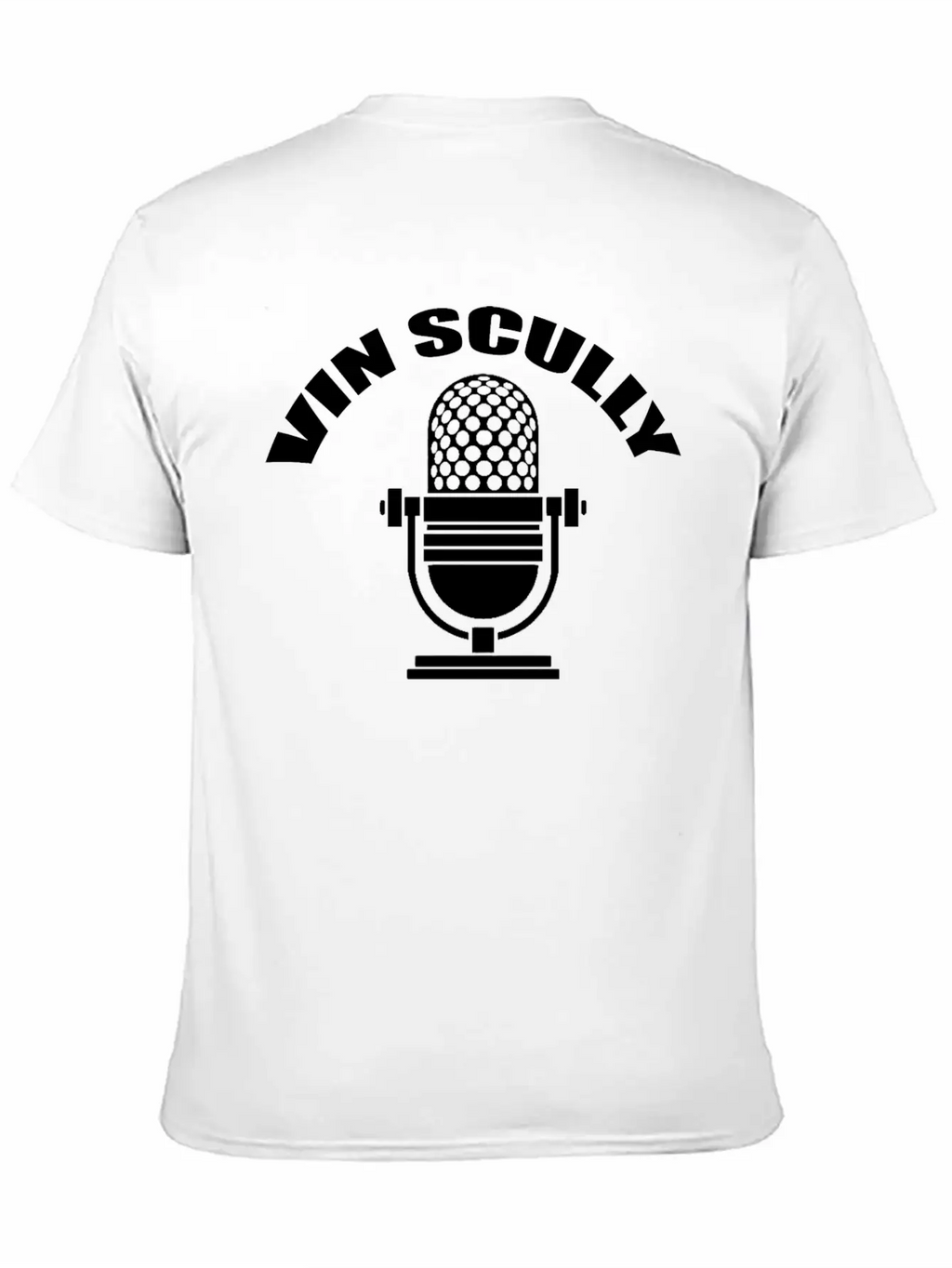 Vin Scully Microphone T Shirt Modern Fit Casual T-Shirt – Clean And Versatile Design