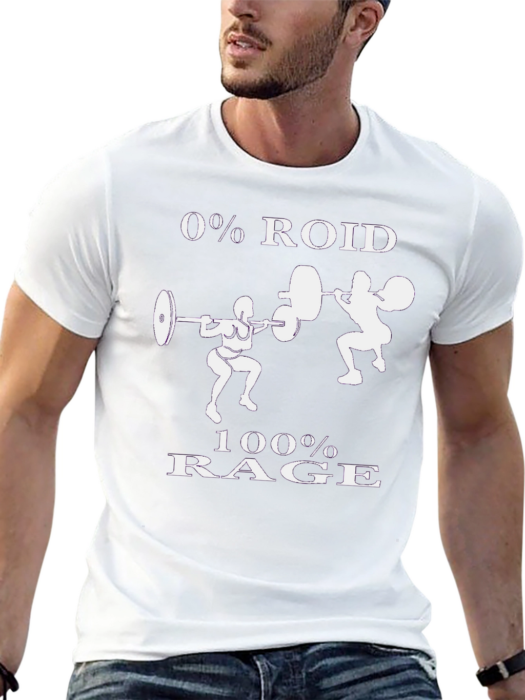 0% Roid 100% Rage Workout T-Shirt