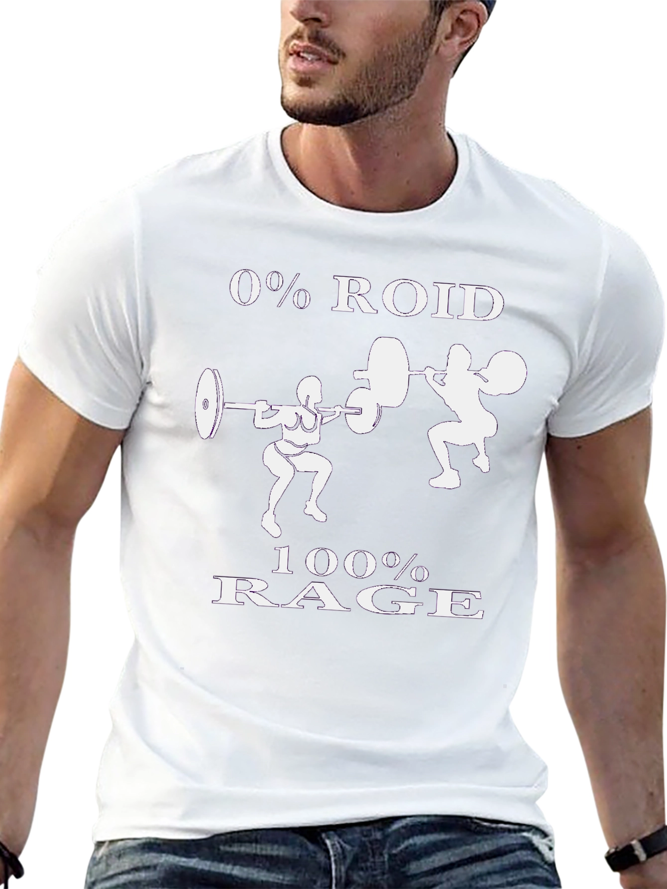 0% Roid 100% Rage Workout T-Shirt