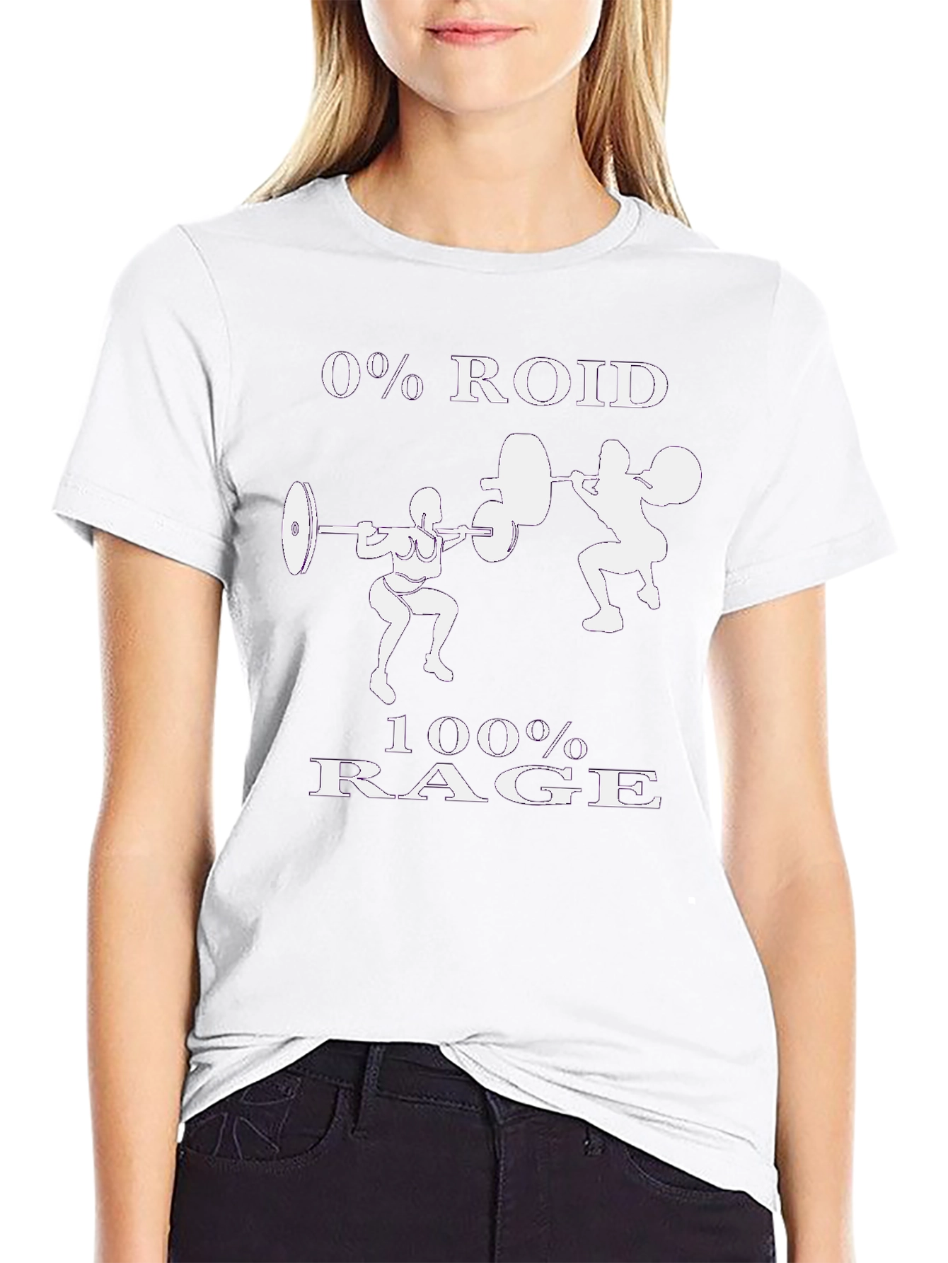 0% Roid 100% Rage Workout T-Shirt