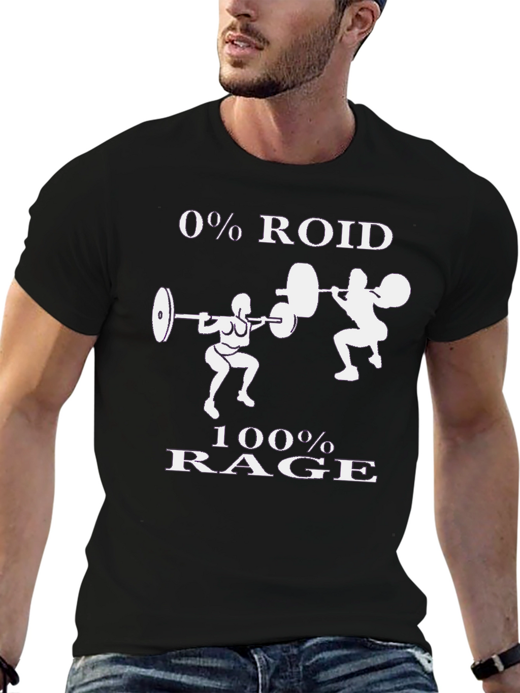 0% Roid 100% Rage Workout T-Shirt