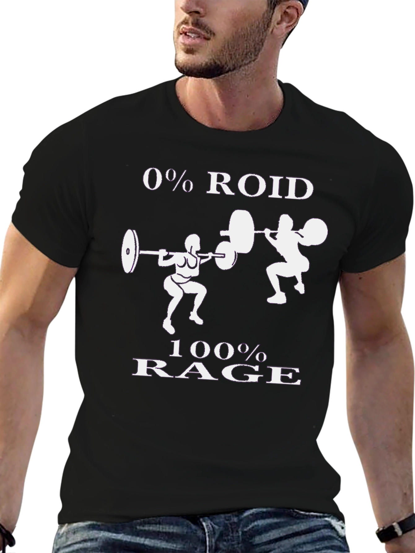 0% Roid 100% Rage Workout T-Shirt
