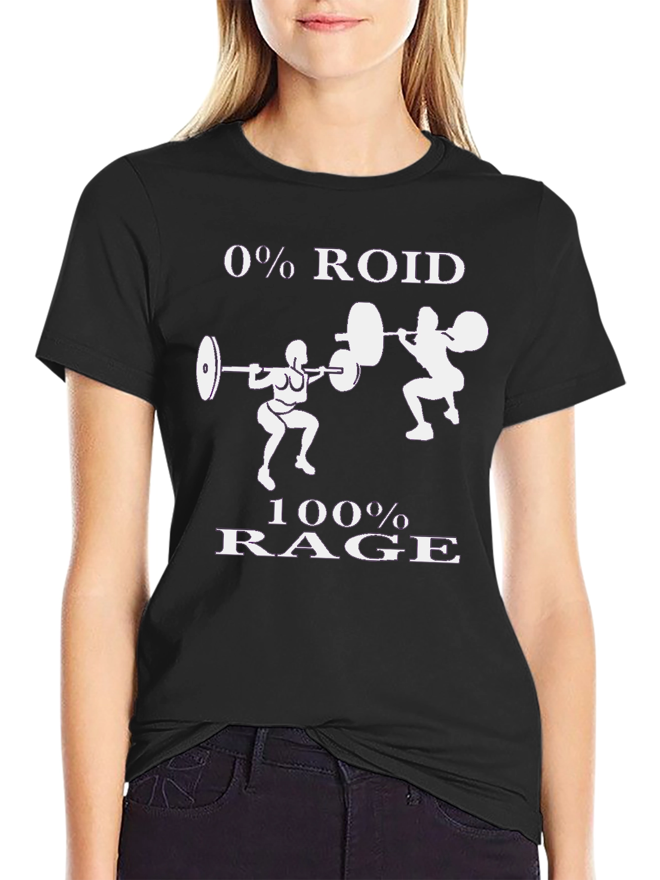 0% Roid 100% Rage Workout T-Shirt