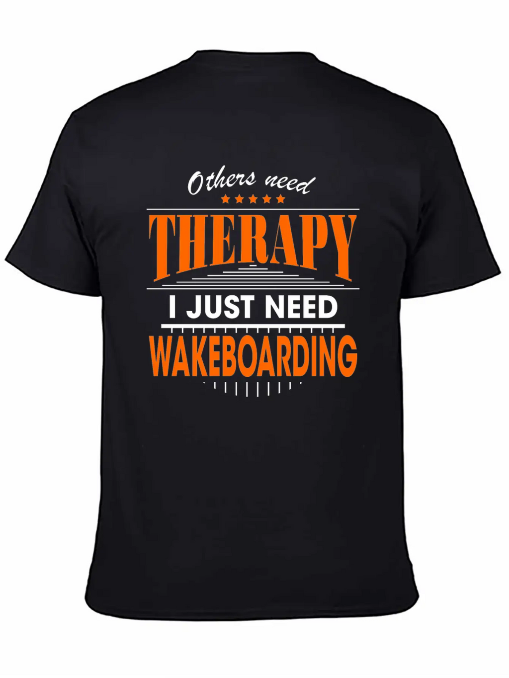 Wakeboarding Is My Therapy Timeless Short Sleeve Tee – Comfy And Minimalist Design