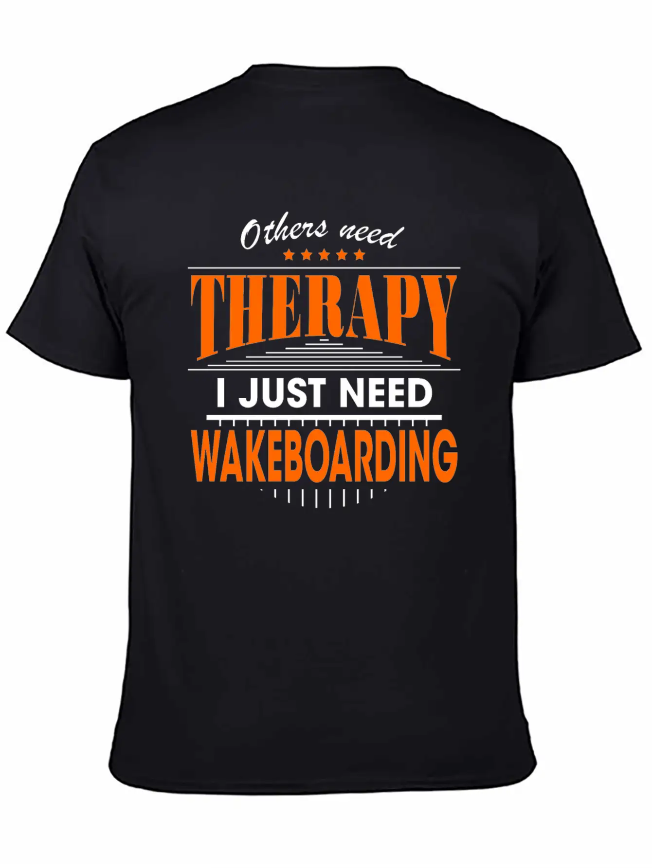 Wakeboarding Is My Therapy Timeless Short Sleeve Tee – Comfy And Minimalist Design