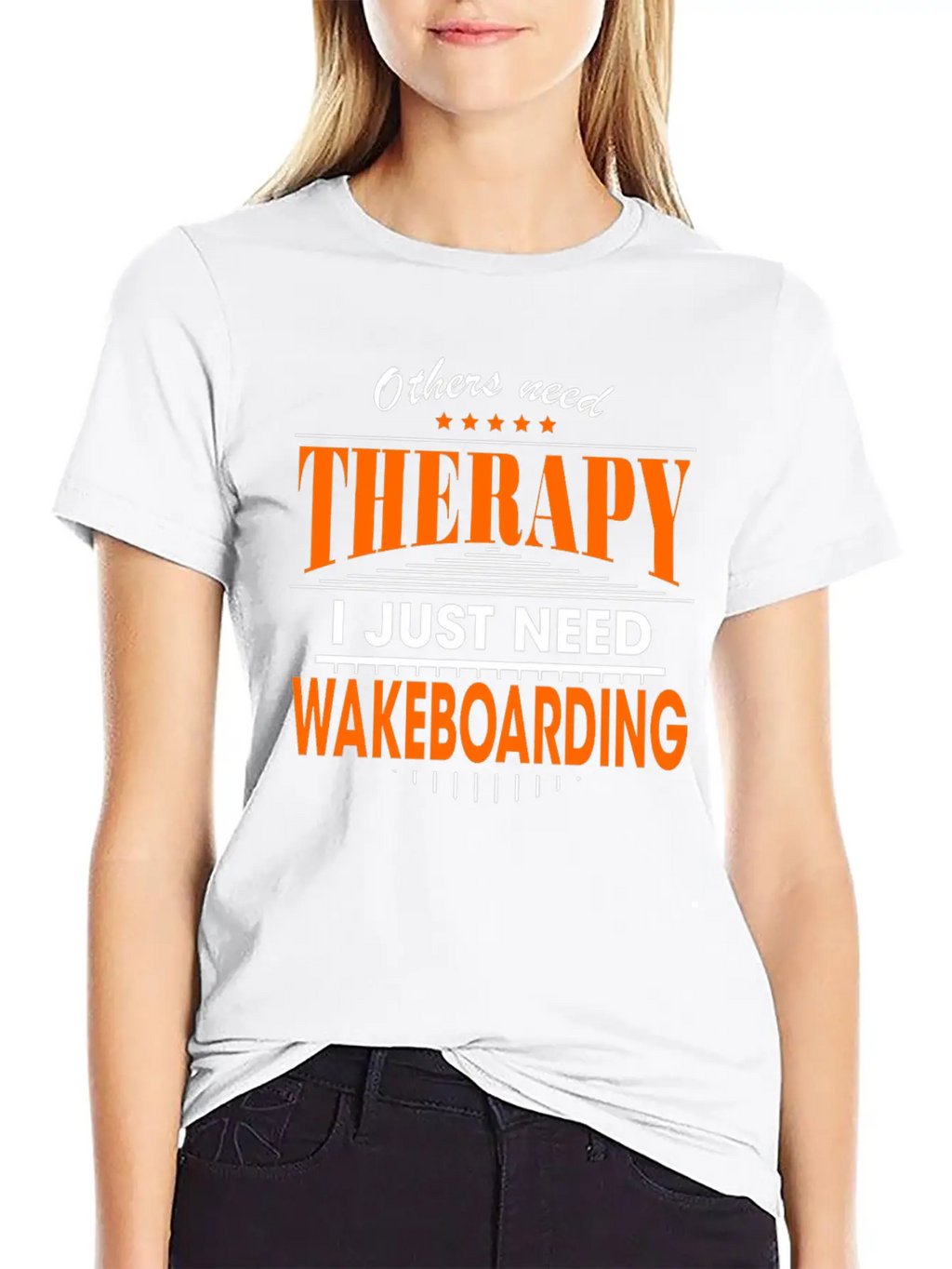 Wakeboarding Is My Therapy Timeless Short Sleeve Tee – Comfy And Minimalist Design