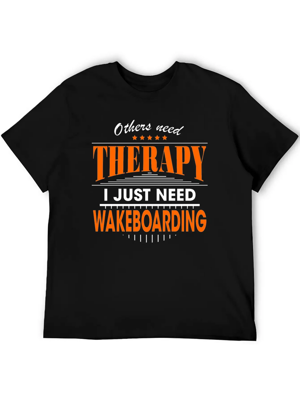 Wakeboarding Is My Therapy Timeless Short Sleeve Tee – Comfy And Minimalist Design
