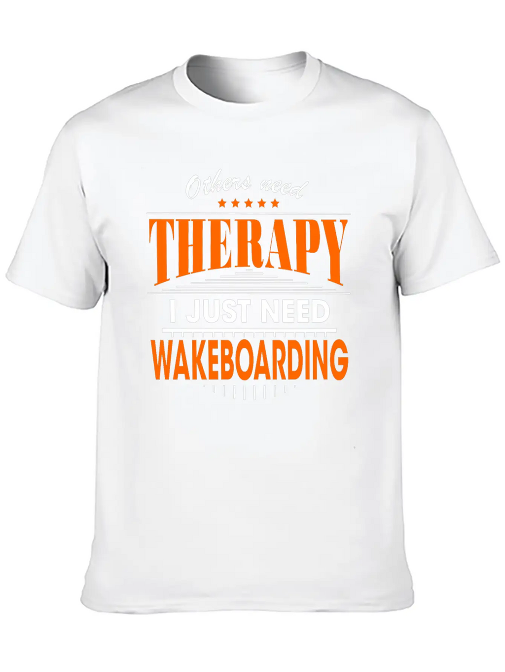 Wakeboarding Is My Therapy Timeless Short Sleeve Tee – Comfy And Minimalist Design