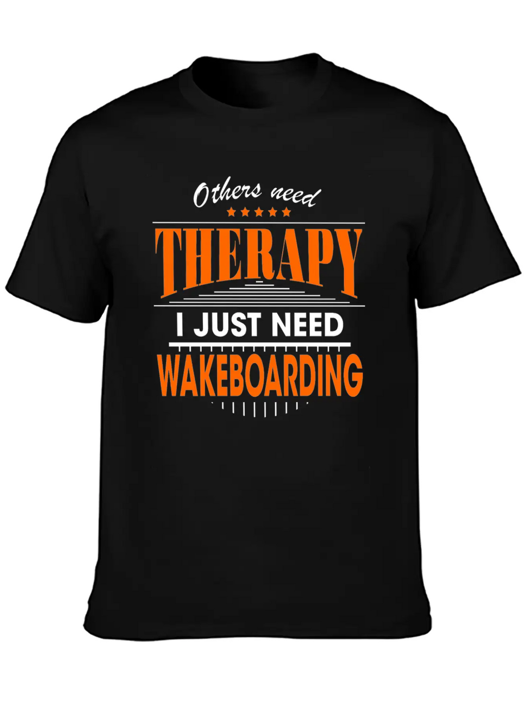 Wakeboarding Is My Therapy Timeless Short Sleeve Tee – Comfy And Minimalist Design
