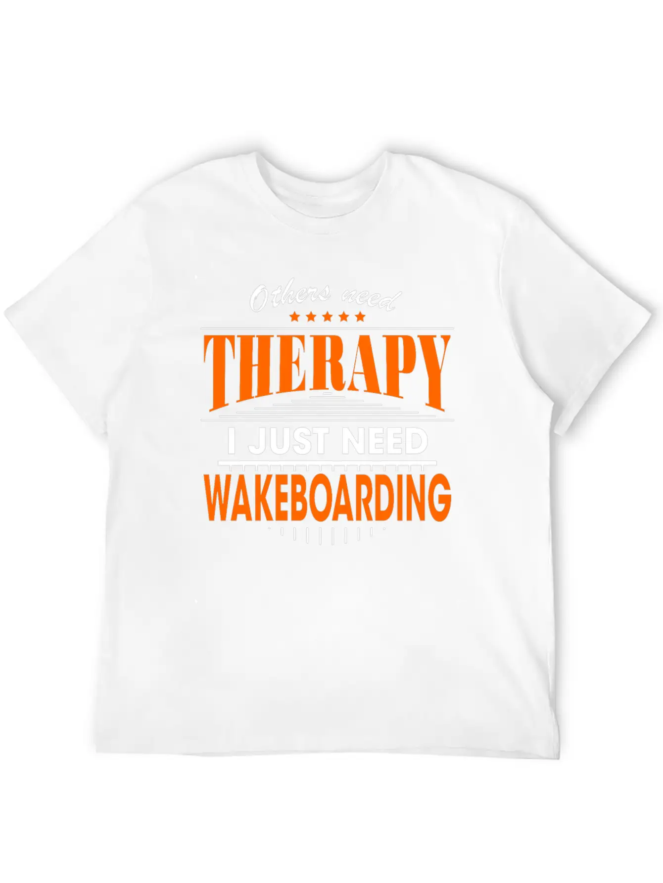 Wakeboarding Is My Therapy Timeless Short Sleeve Tee – Comfy And Minimalist Design