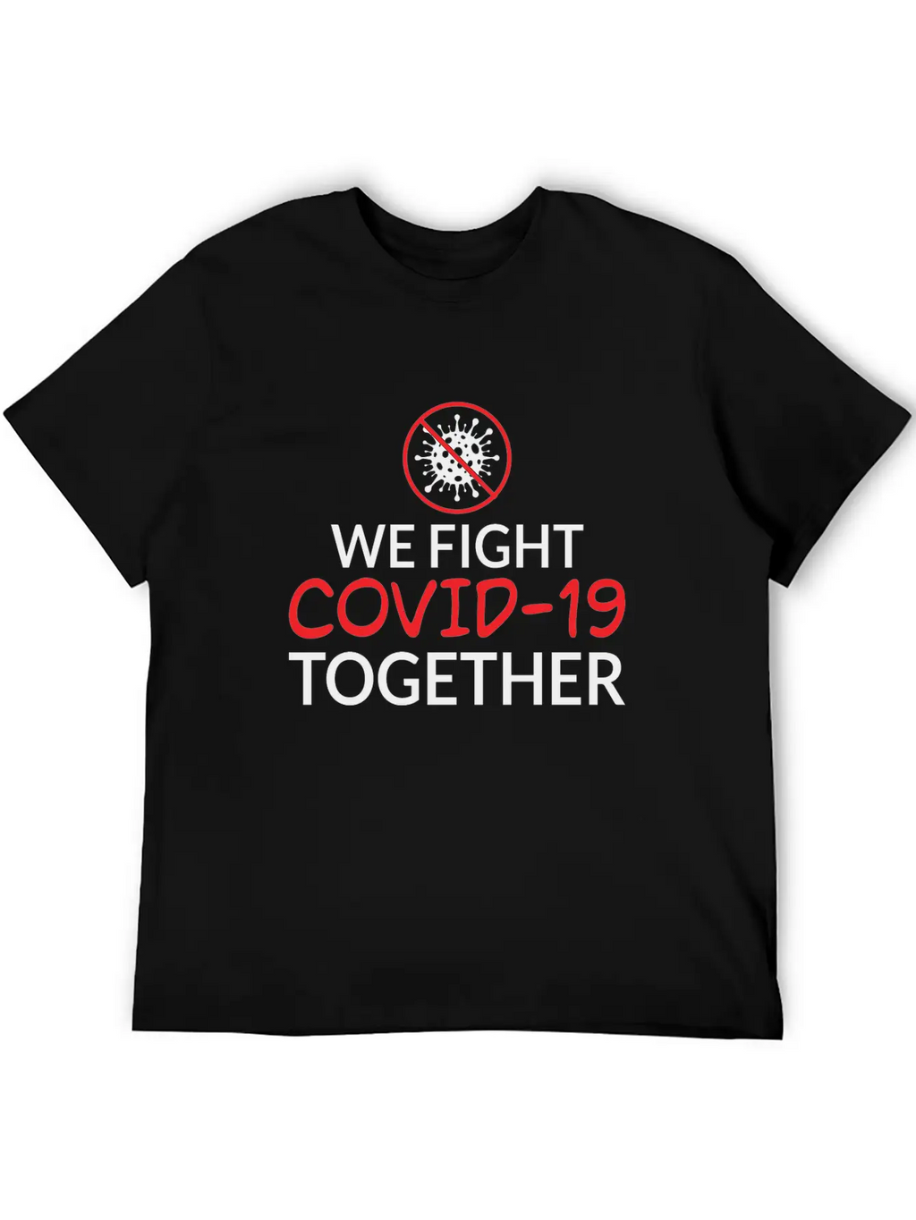 We Fight Covid- 19 Together Corona Relaxed Everyday Tee – Lightweight And Durable Cotton