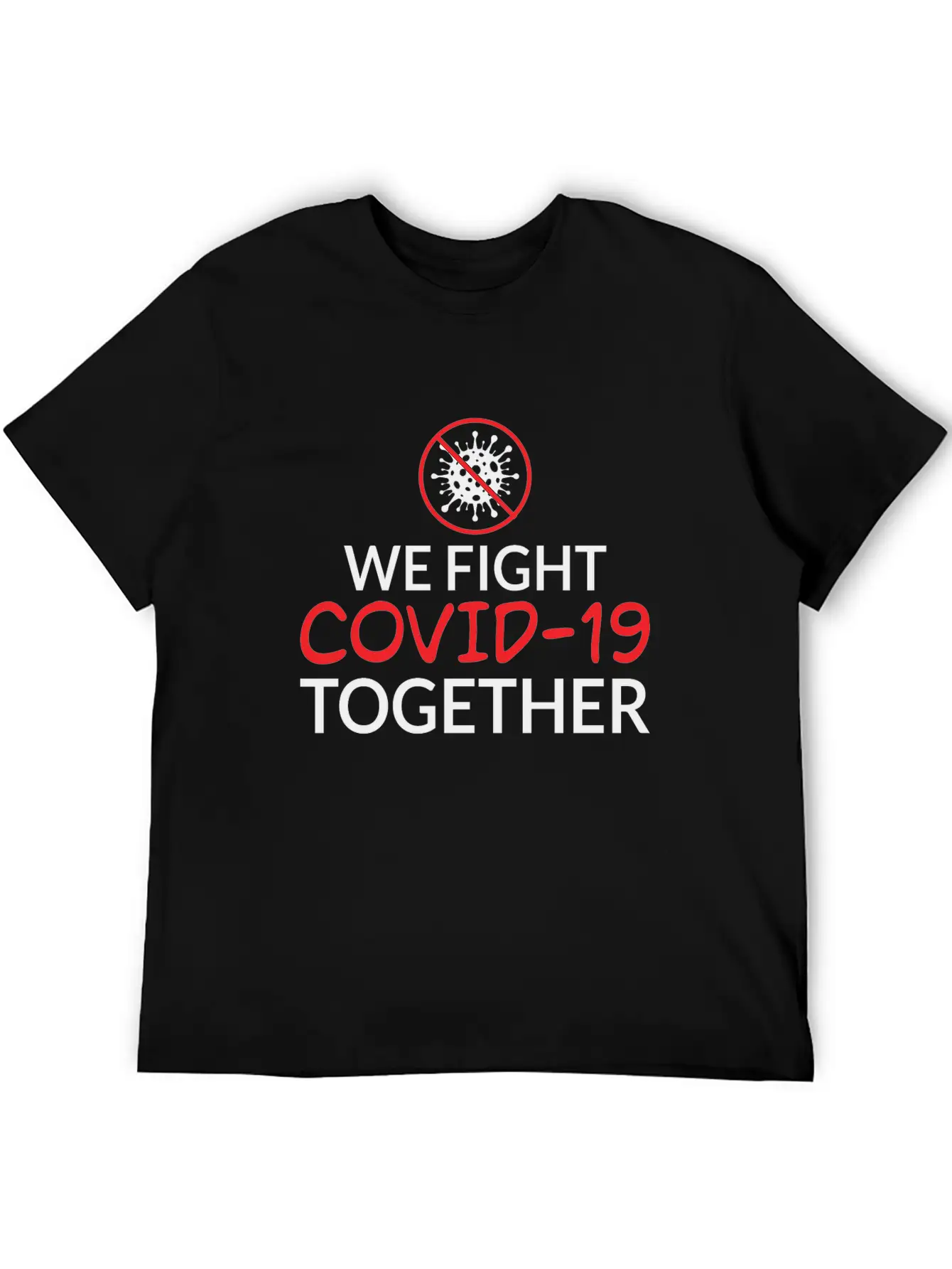 We Fight Covid- 19 Together Corona Relaxed Everyday Tee – Lightweight And Durable Cotton