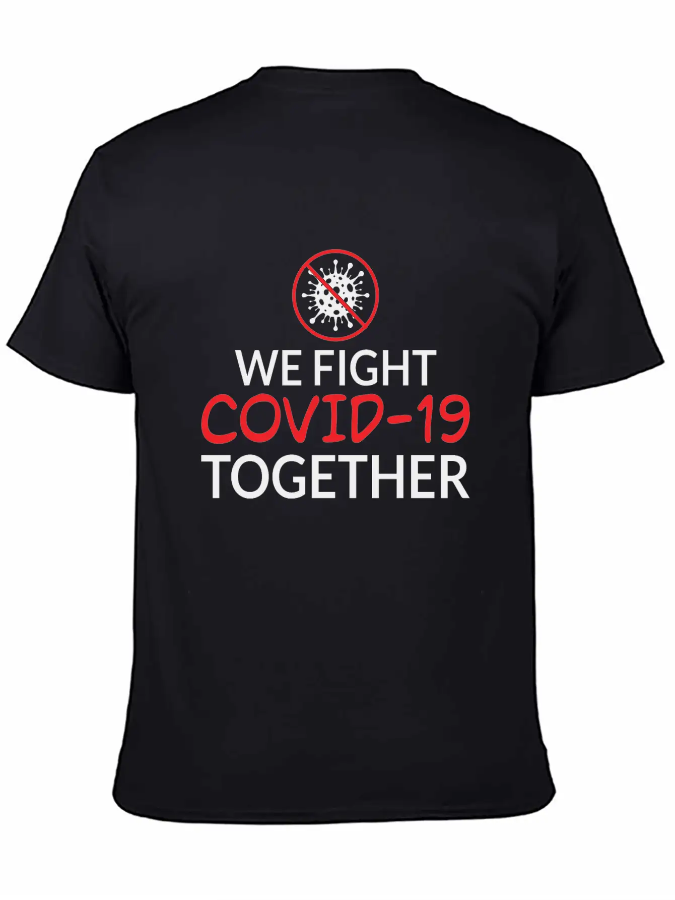 We Fight Covid- 19 Together Corona Relaxed Everyday Tee – Lightweight And Durable Cotton