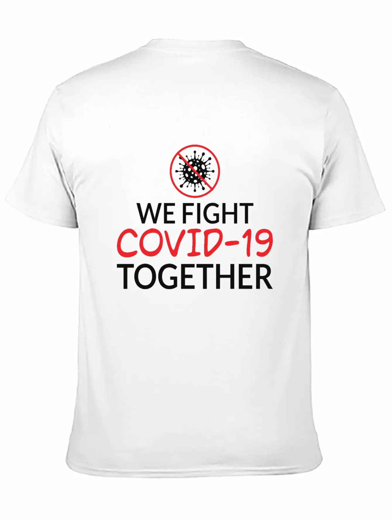 We Fight Covid- 19 Together Corona Relaxed Everyday Tee – Lightweight And Durable Cotton