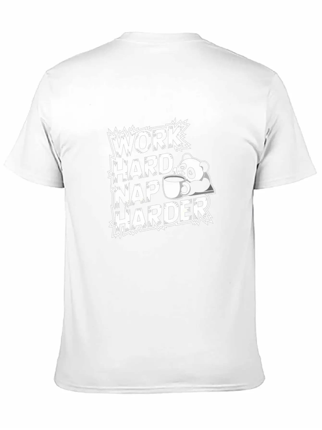 Work Hard Nap Harder Modern Fit Casual T-Shirt – Clean And Versatile Design