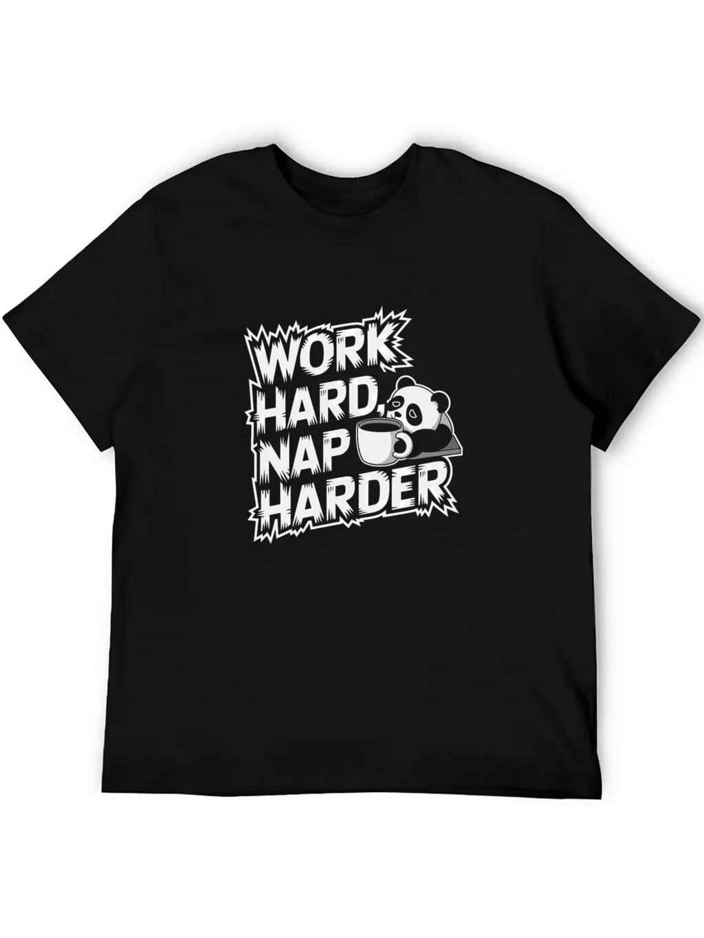 Work Hard Nap Harder Modern Fit Casual T-Shirt – Clean And Versatile Design