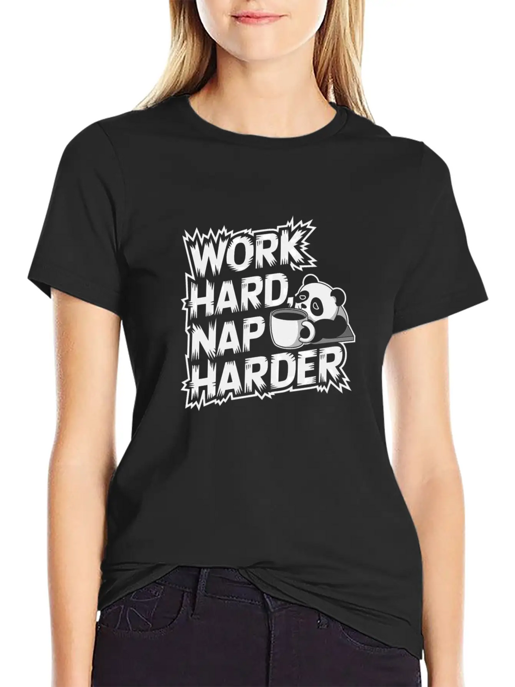 Work Hard Nap Harder Modern Fit Casual T-Shirt – Clean And Versatile Design