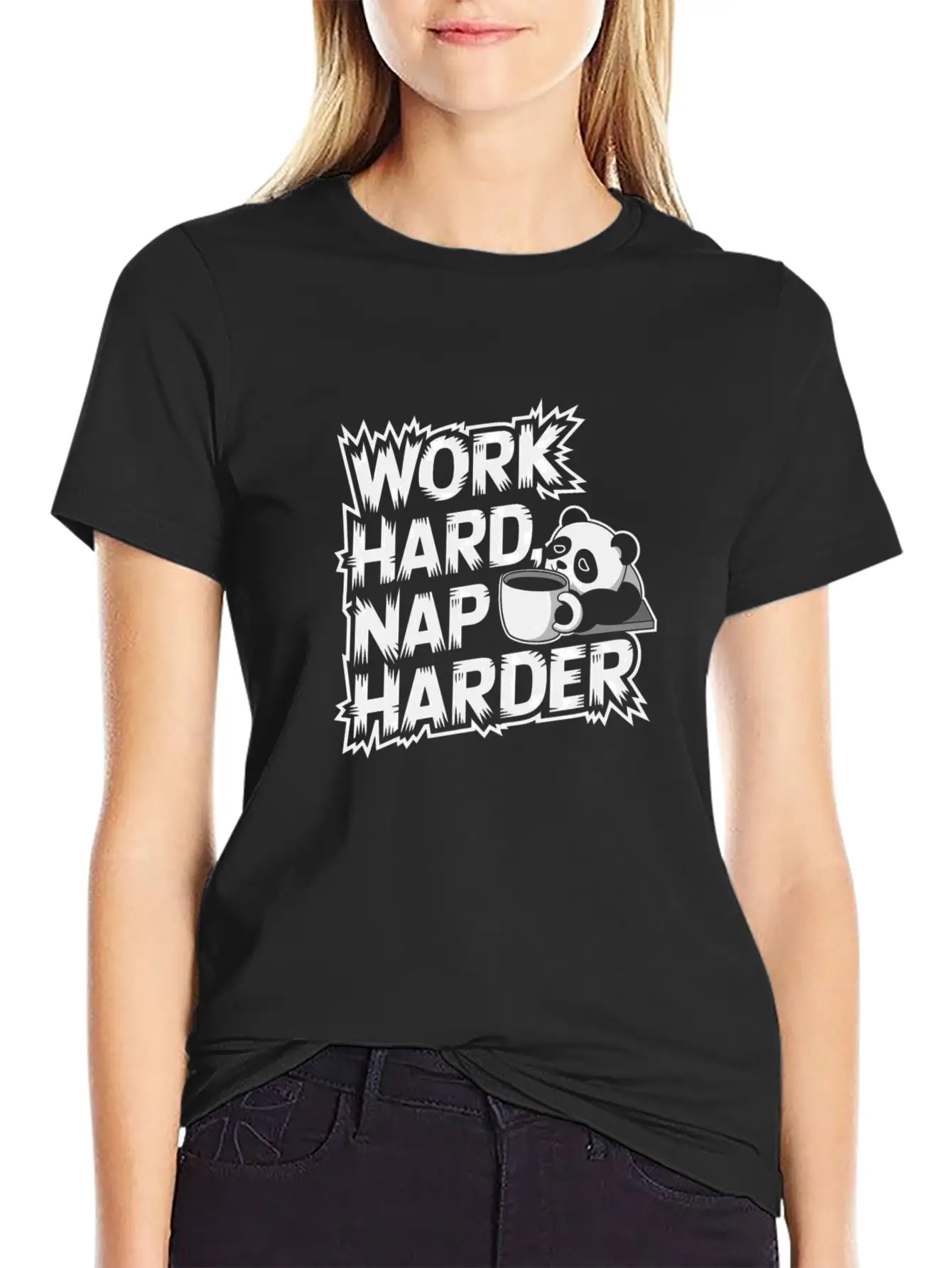 Work Hard Nap Harder Modern Fit Casual T-Shirt – Clean And Versatile Design
