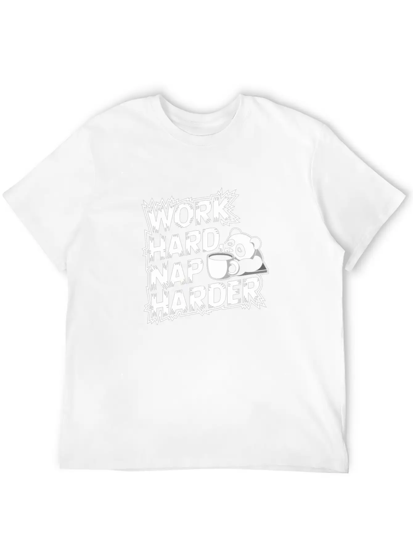 Work Hard Nap Harder Modern Fit Casual T-Shirt – Clean And Versatile Design