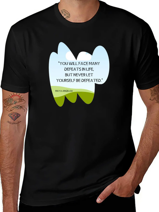 "You Will Face Many Defeats In Life, But Never Let Essential Cotton Tee For Daily Outfits – Unisex Style