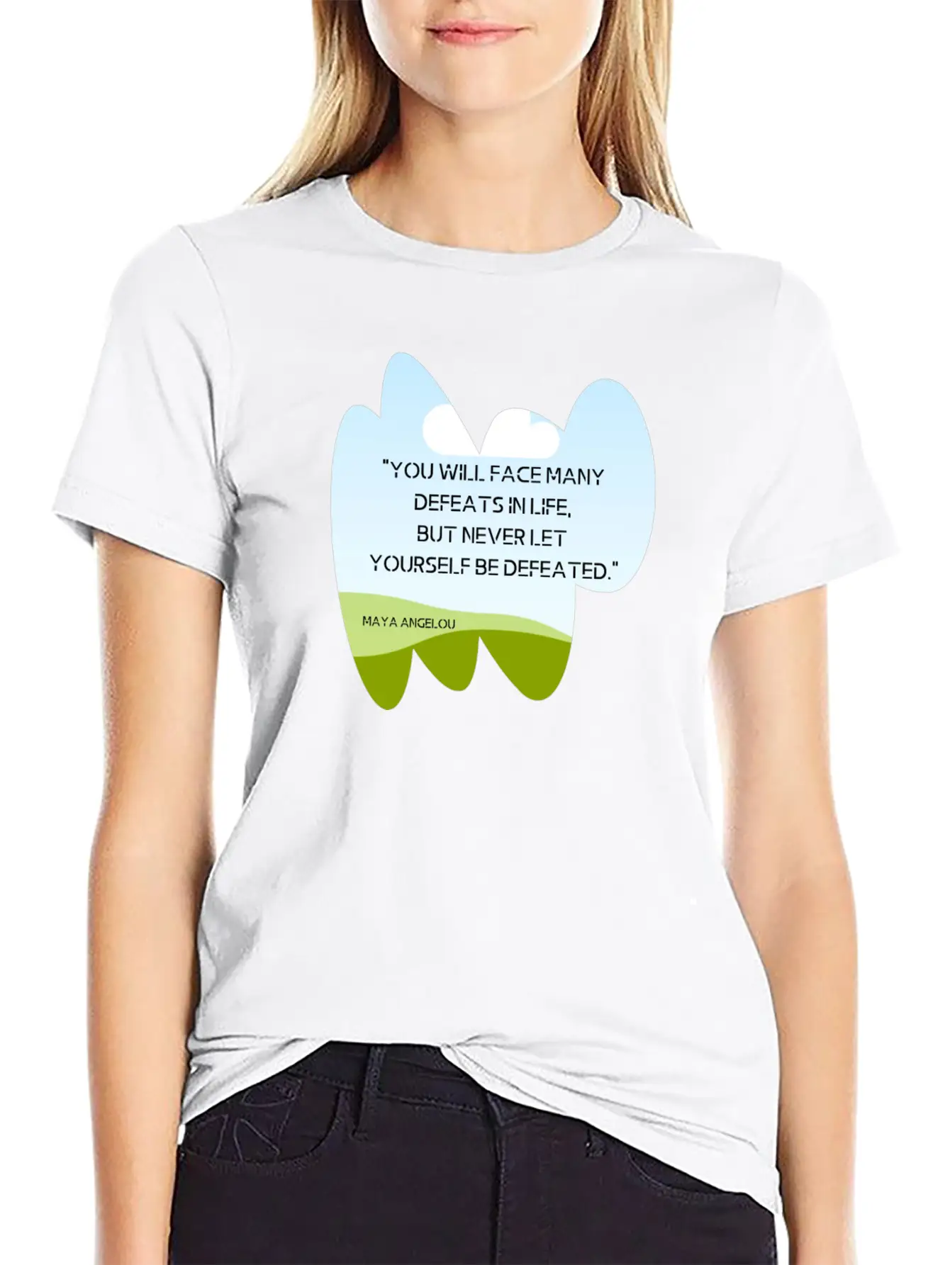"You Will Face Many Defeats In Life, But Never Let Essential Cotton Tee For Daily Outfits – Unisex Style