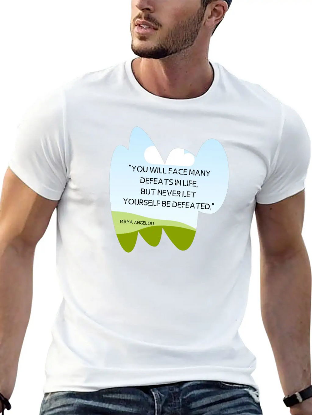 "You Will Face Many Defeats In Life, But Never Let Essential Cotton Tee For Daily Outfits – Unisex Style